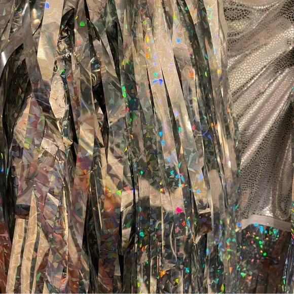 Bottle Blonde Studio Disco Dreams holographic fringe jacket - Picture 6 of 9